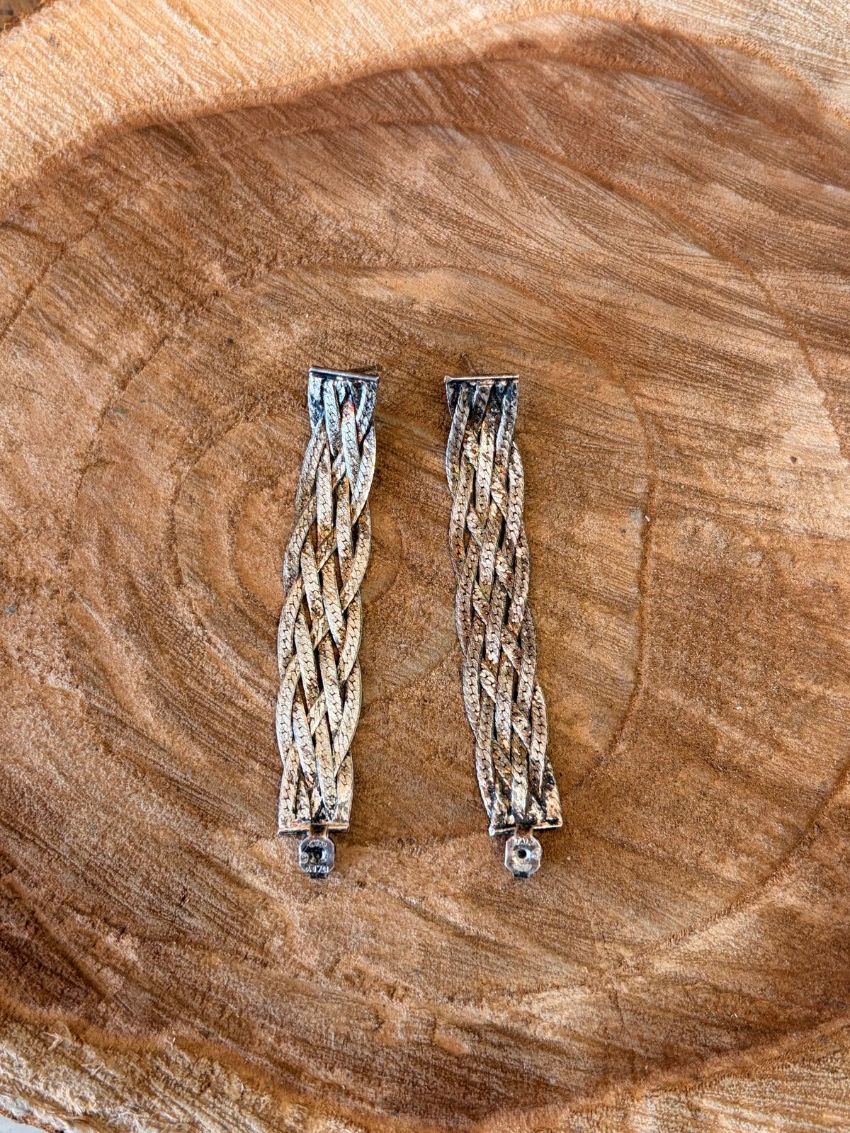 Italy 925 Woven Hoops