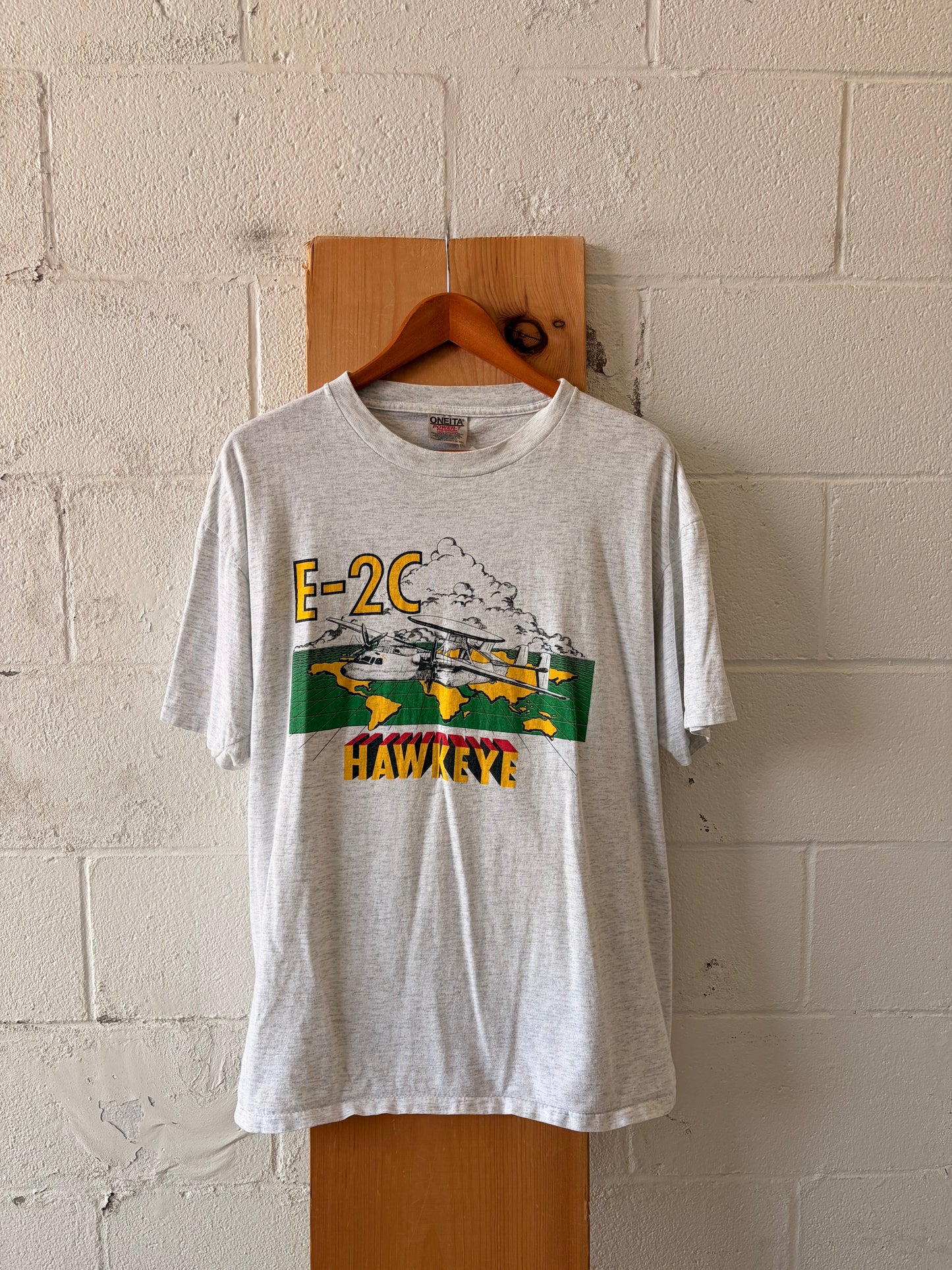 Vtg Single Stitch E-2C Hawkeye Plane Tee : XL
