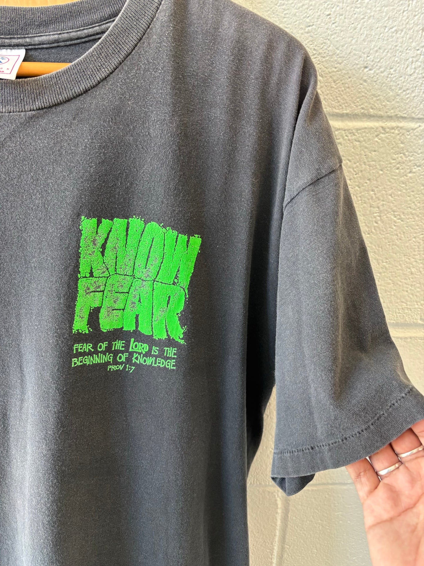 90s Single Stitch Know Fear Tee : XL