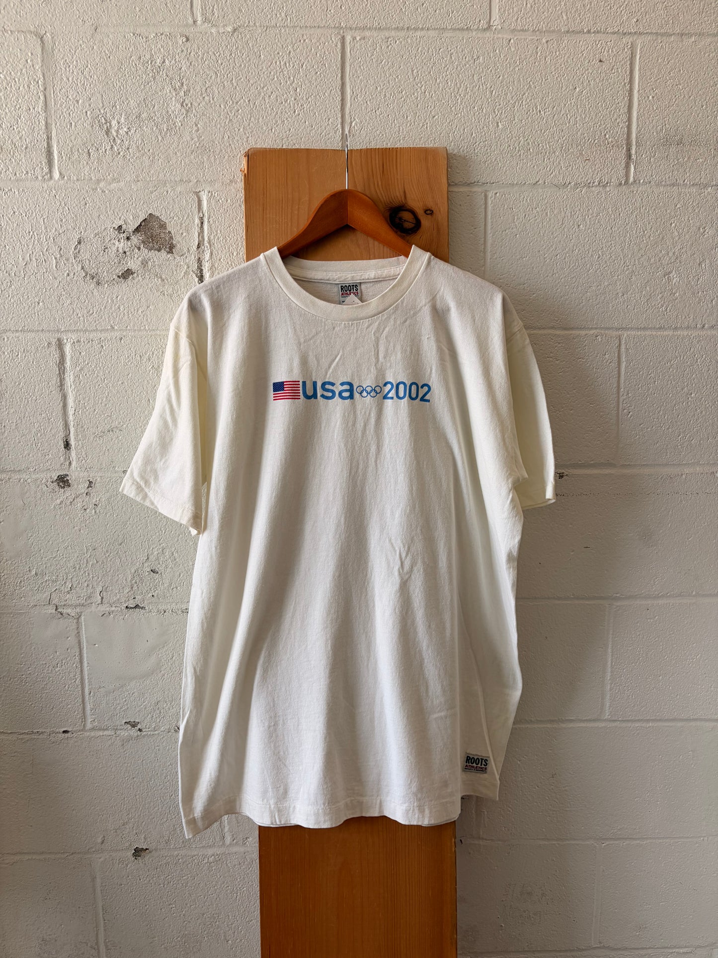 ‘02 Single Stitch USA Olympics Tee : L