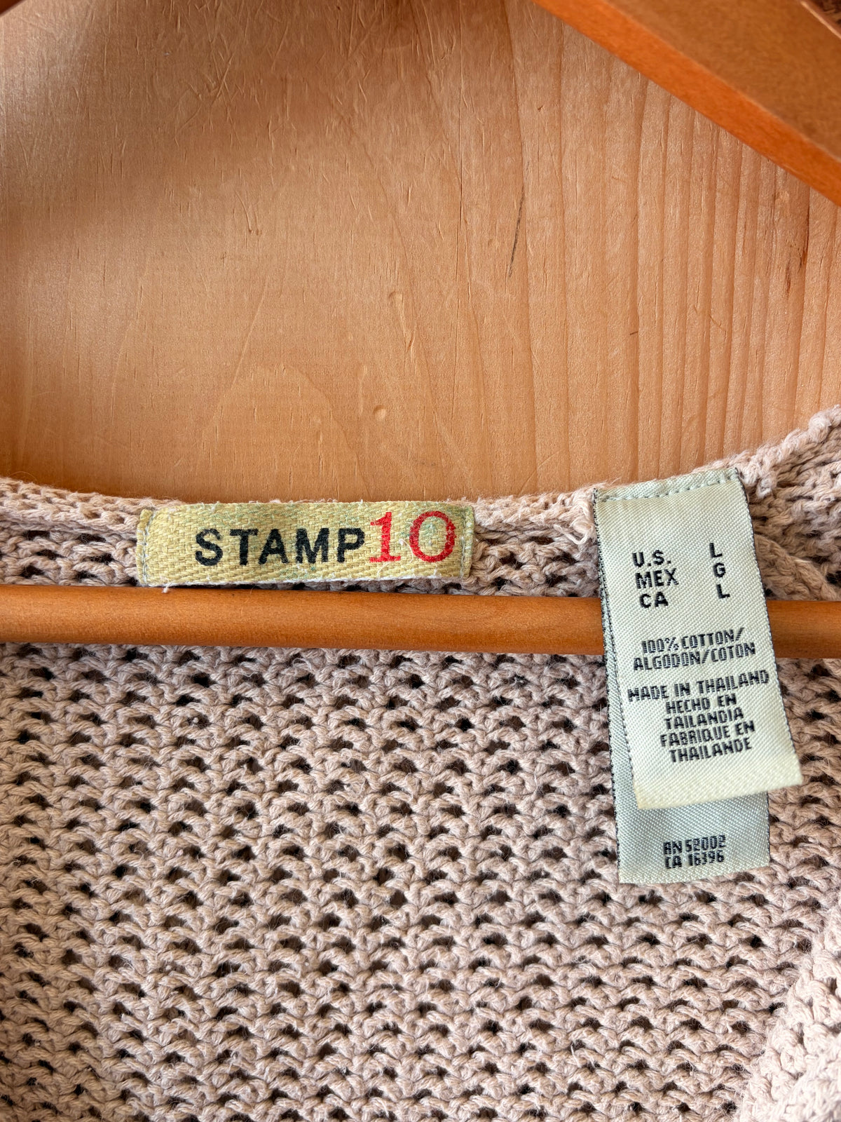 Hooded Knit Top : L
