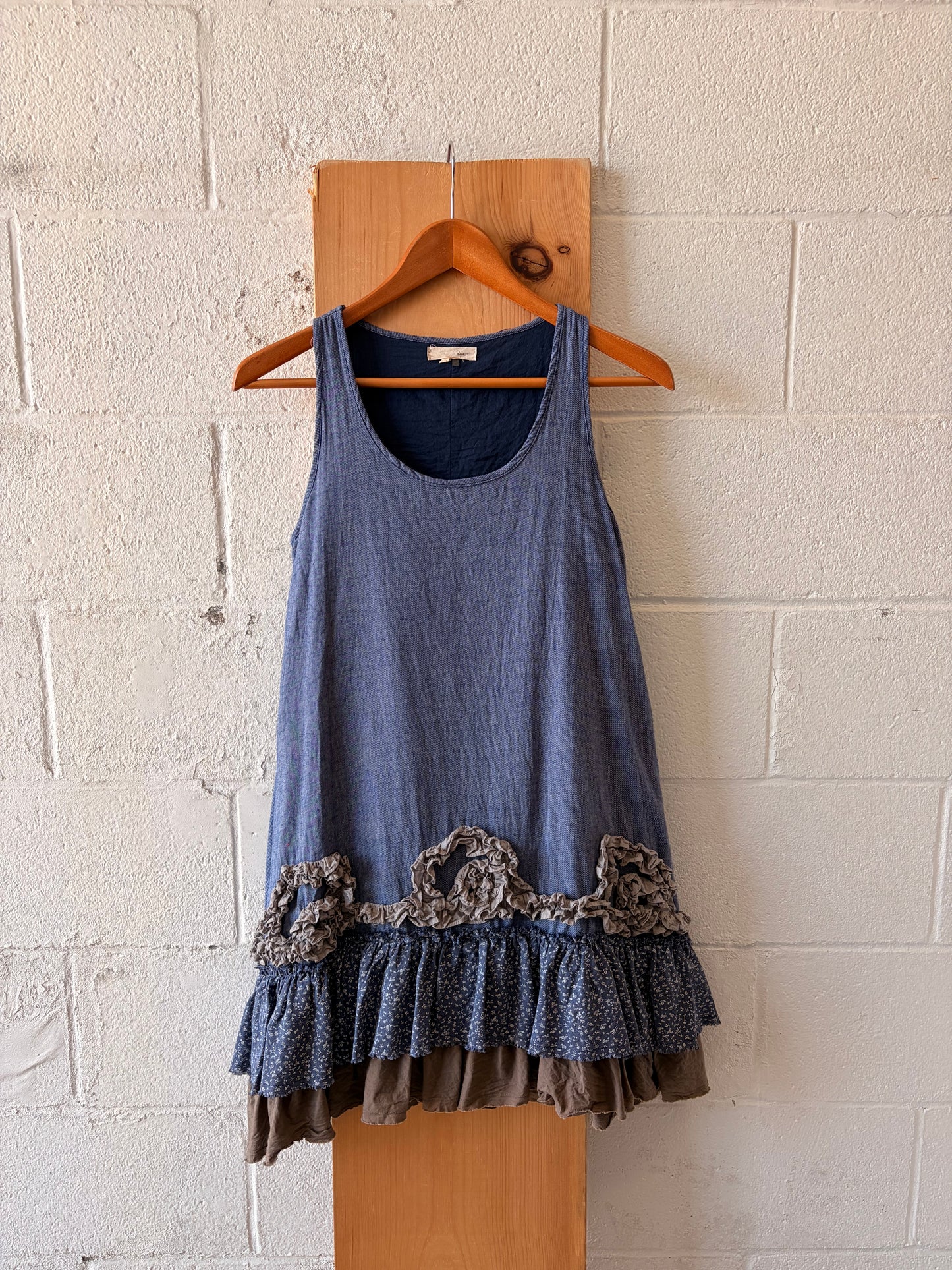 Ryu Ruffled Boho Dress : S