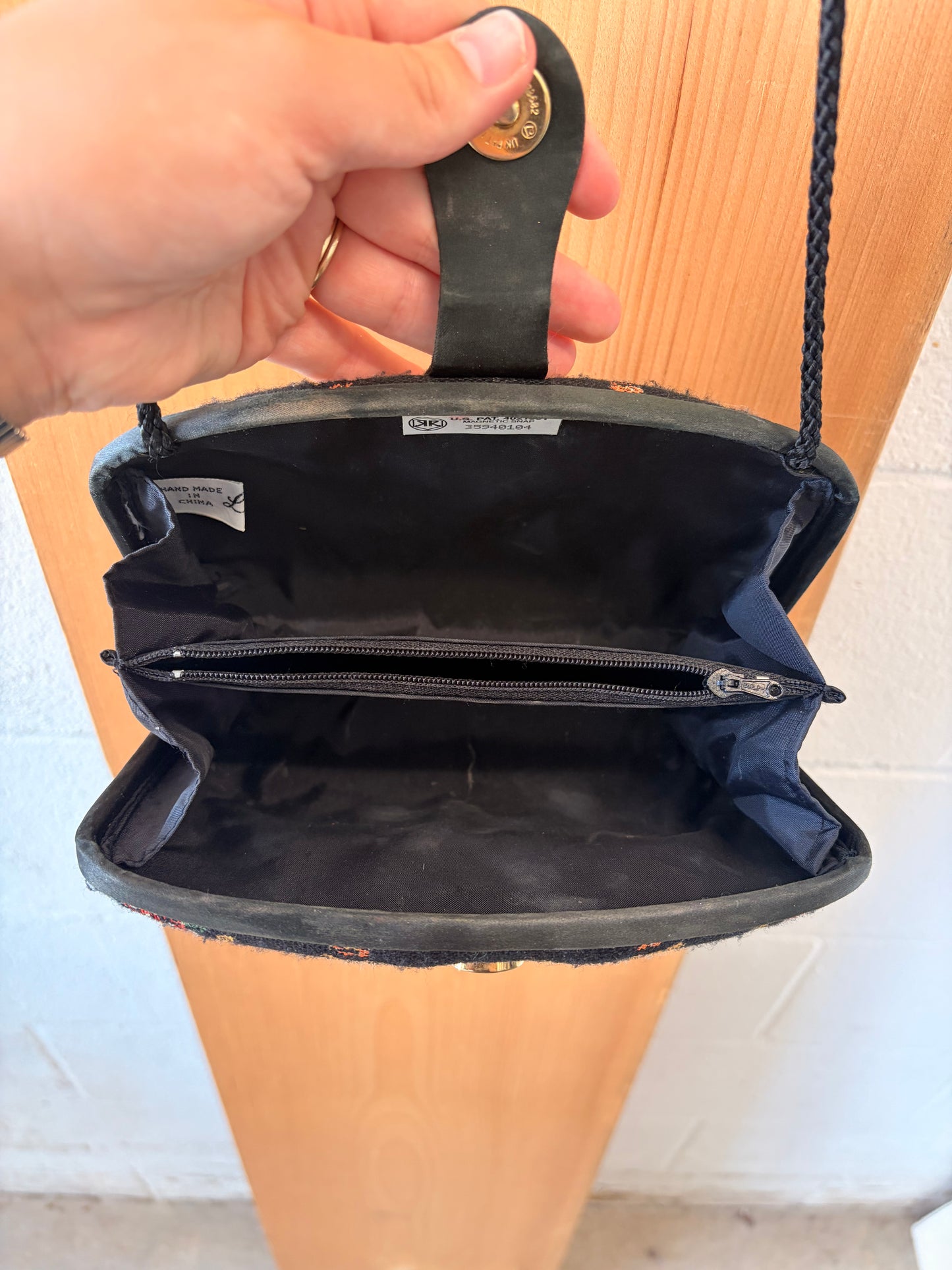 Vtg Tapestry Purse