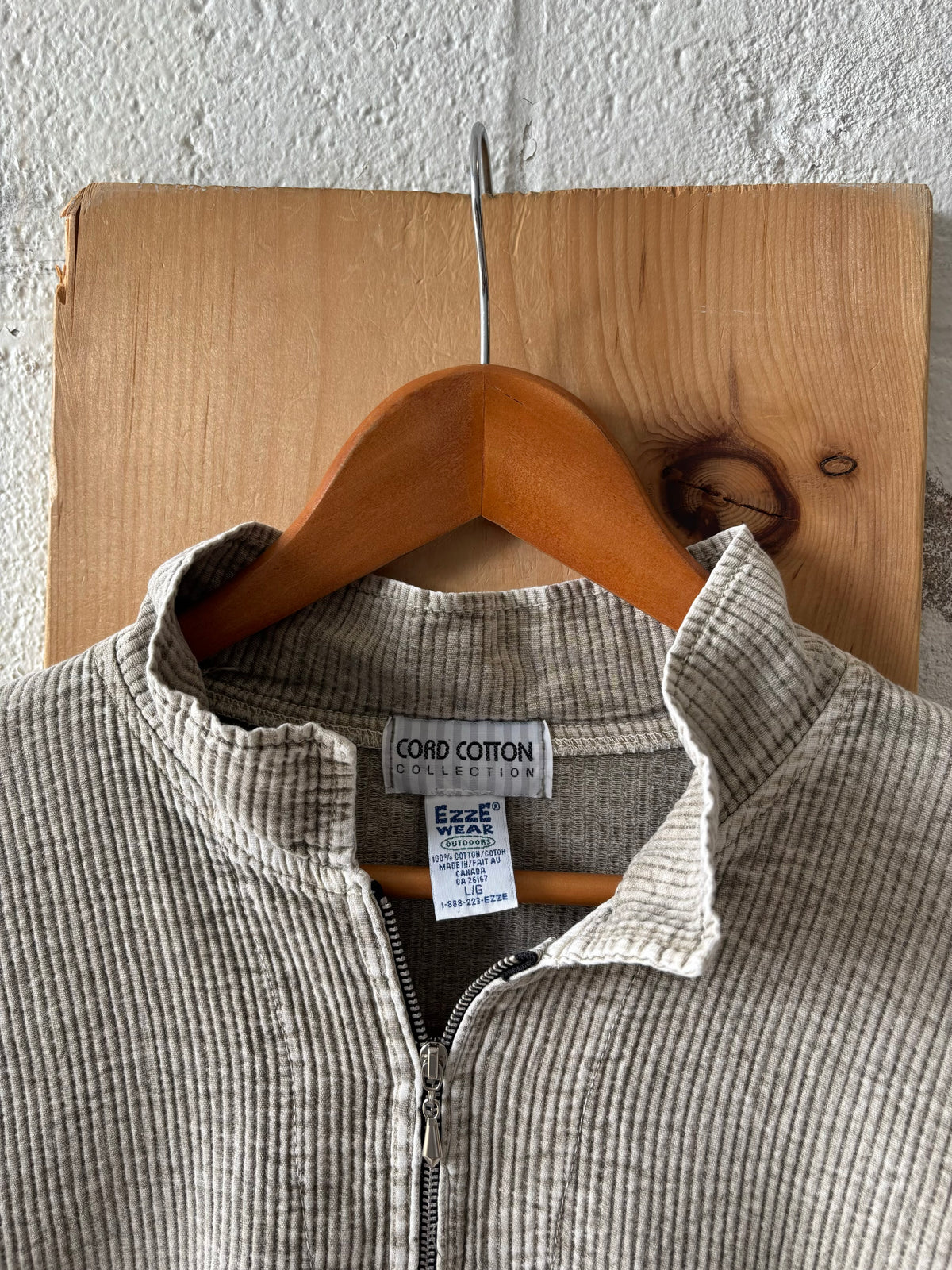 Vtg Corduroy 1/4 Zip : L