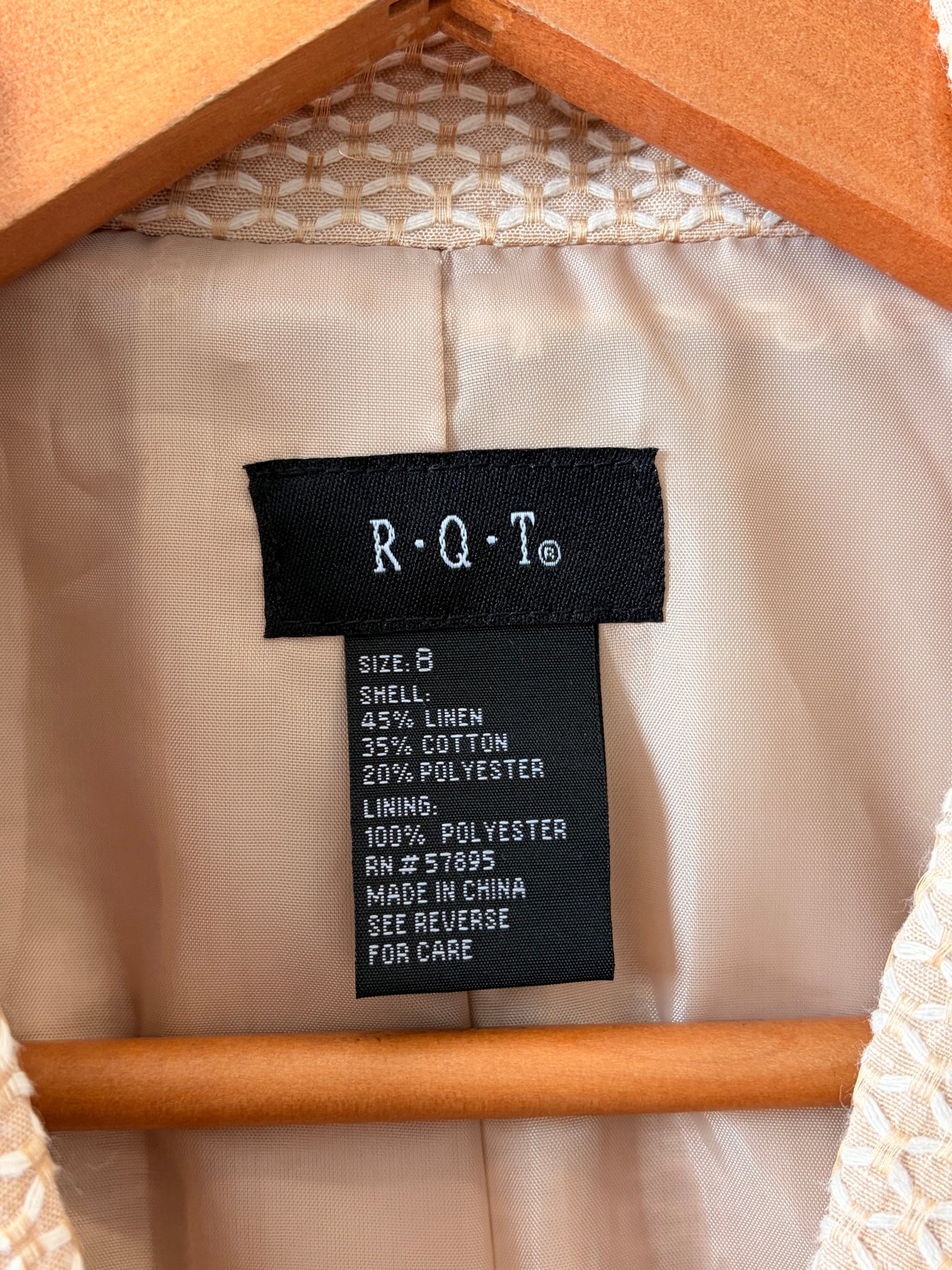 Textured Tan Blazer : 8