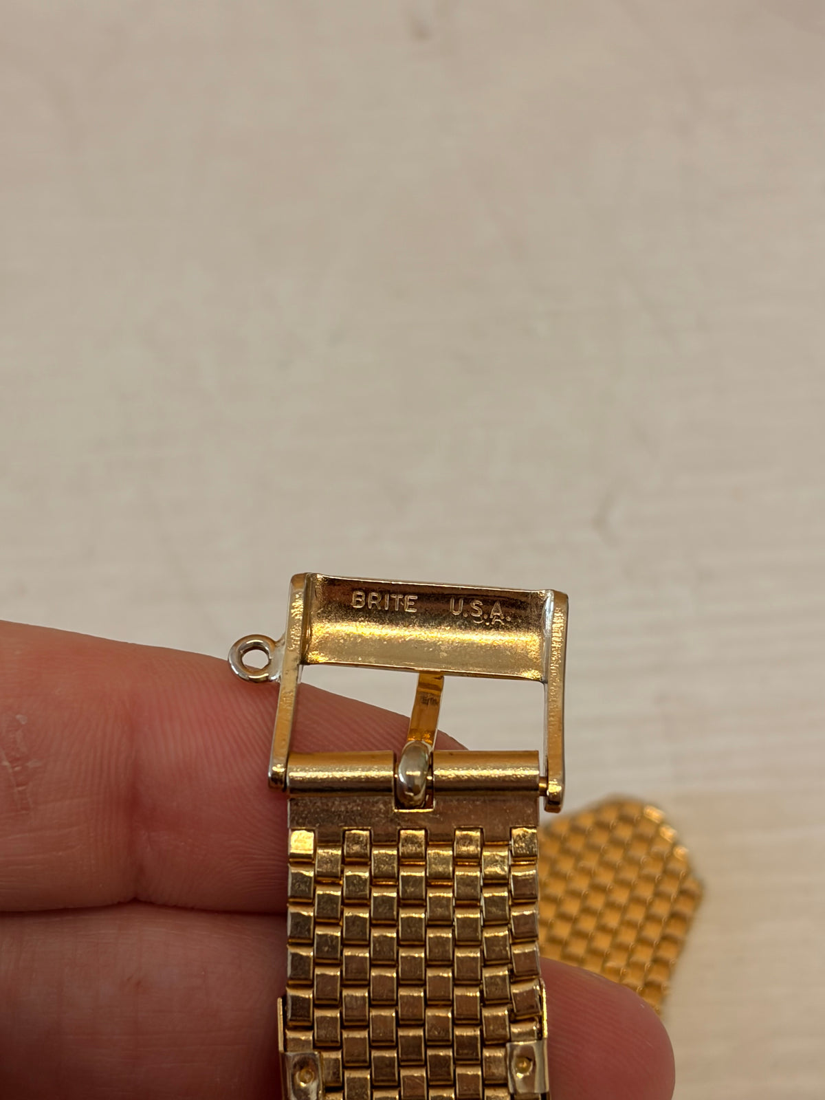Brite USA Gold Tone Watch Band Bracelet