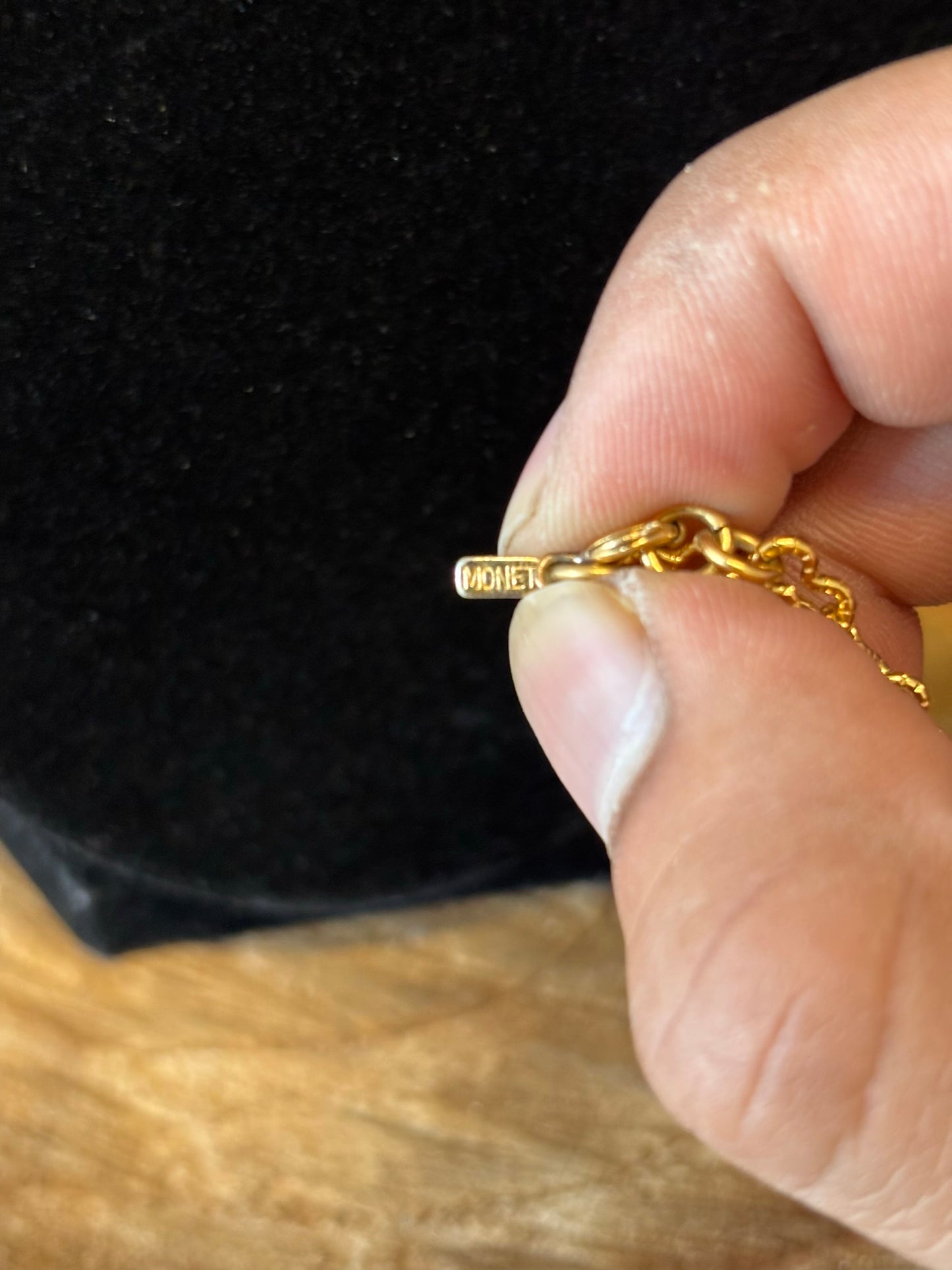 Gold Tone Fish Pendant Necklace