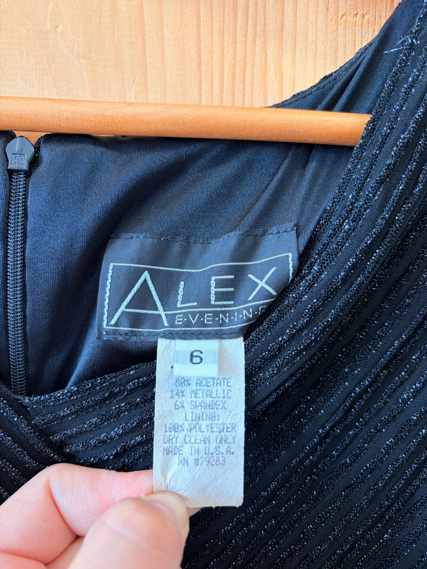 Alex Evenings Metallic Formal Dress
