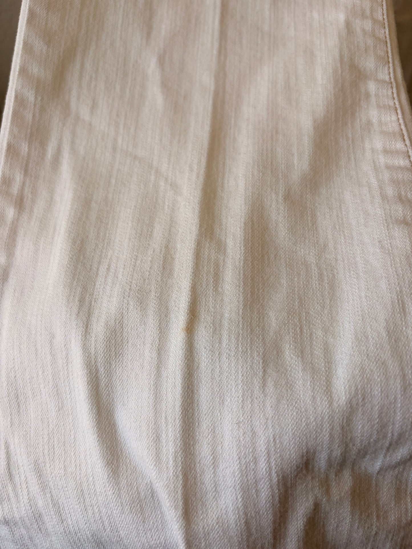 Y2K White Boot Cut Jeans : 4