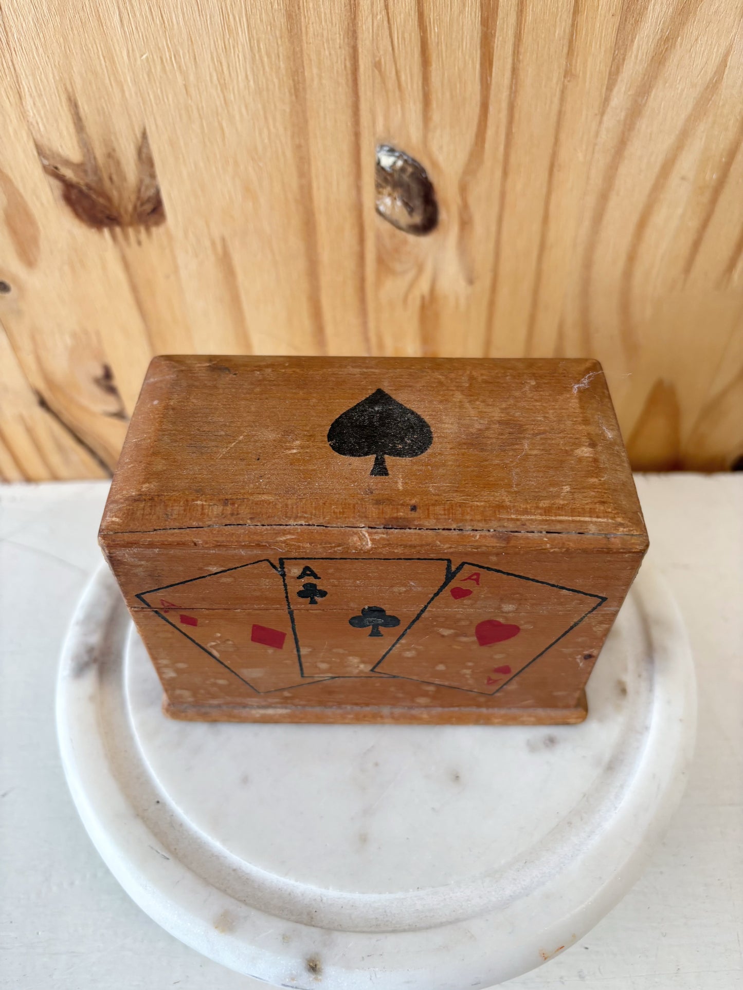 Vtg Playing Cards Box