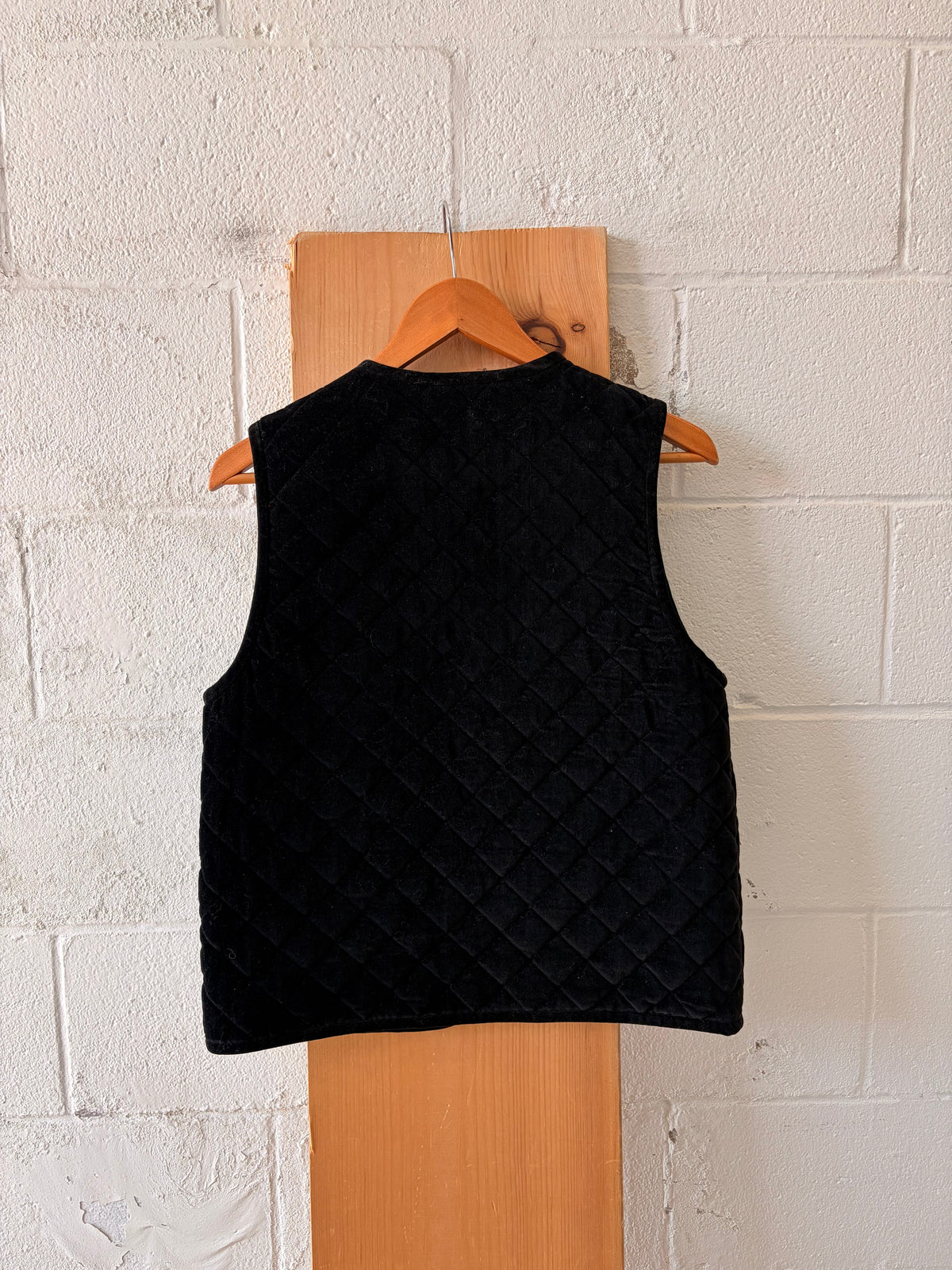 Vtg Plaid Button Embellished Vest : M