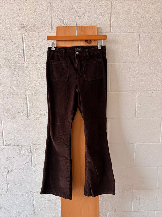 Brown Corduroy Flare Pants : 10
