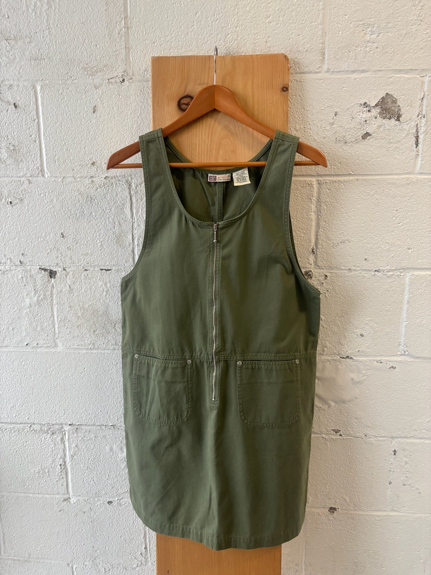 Vtg Olive Green Jumper : S