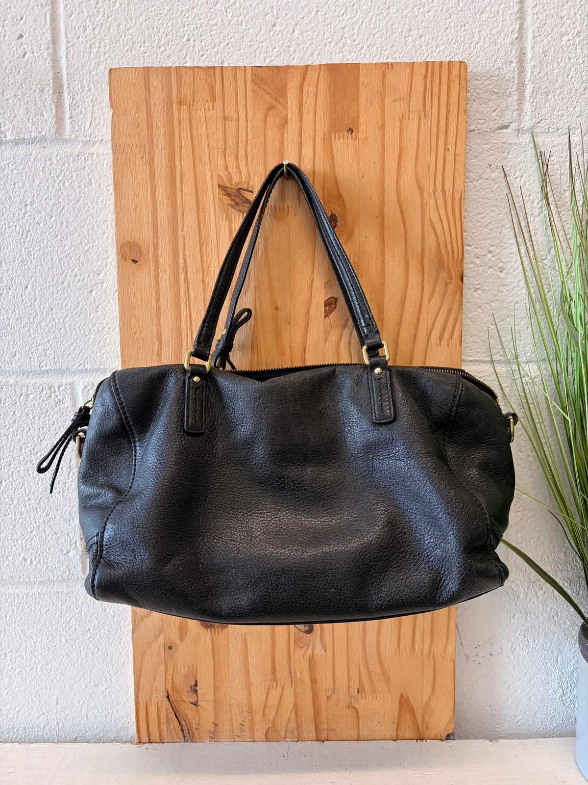 Black Coach Poppy Satchel / Hand Bag (As Is)