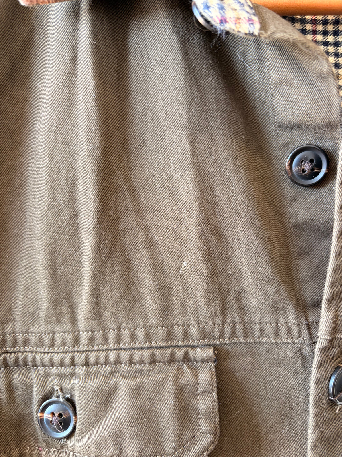 Olive Green Corduroy Collared Button Down : M