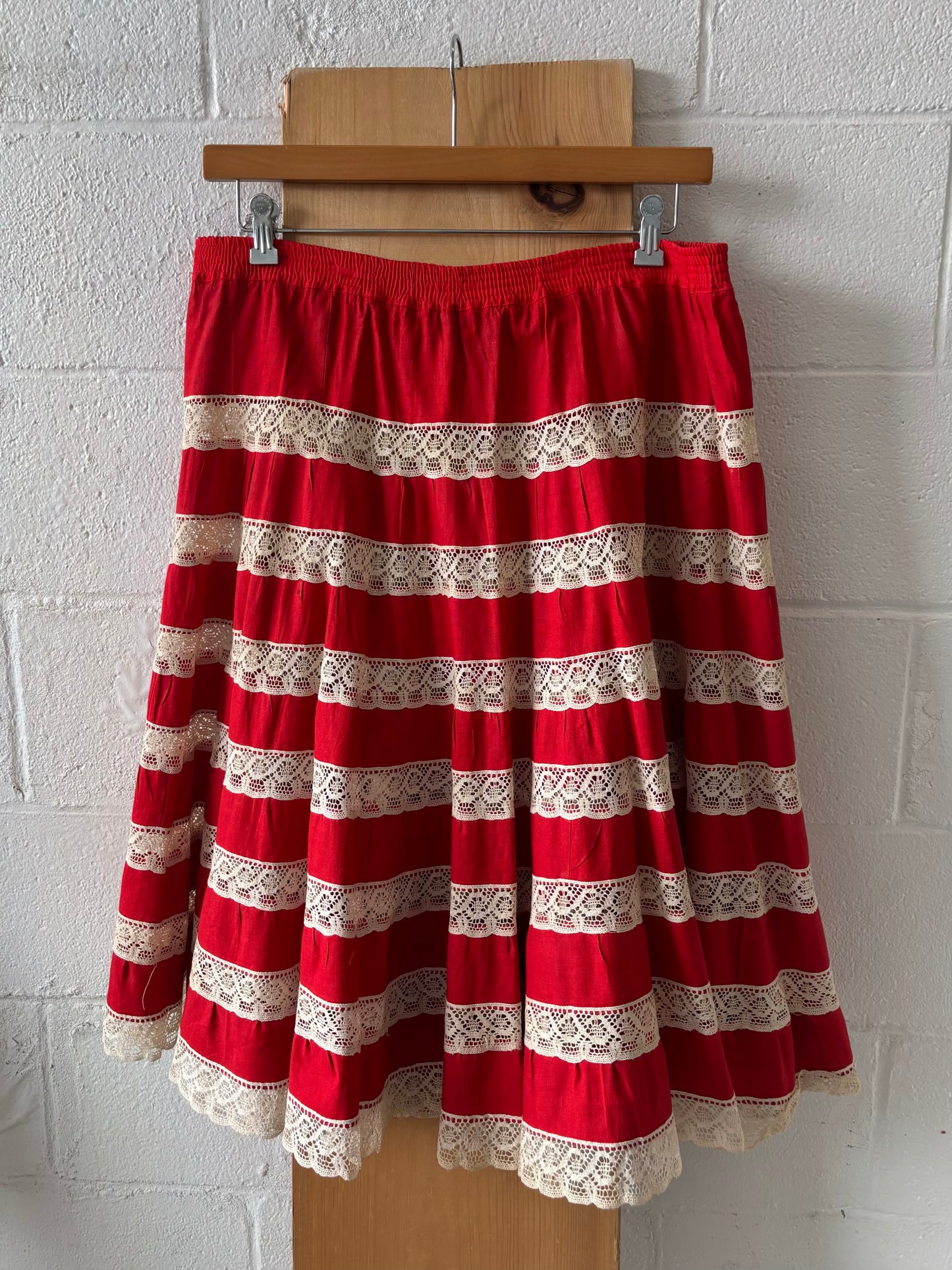 Handmade Tiered Skirt : M/L