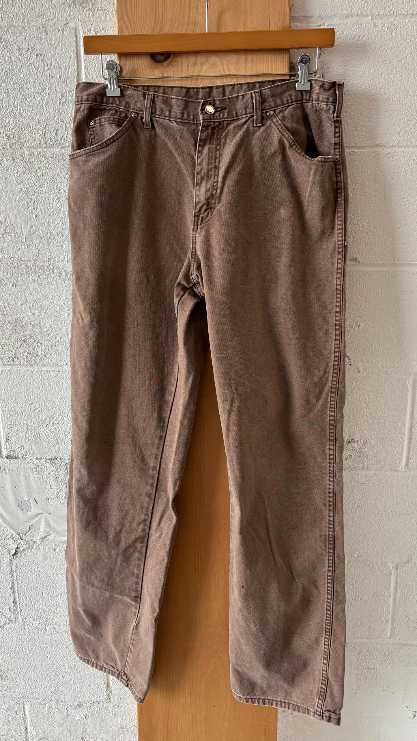 Brown Dickies : 36” W