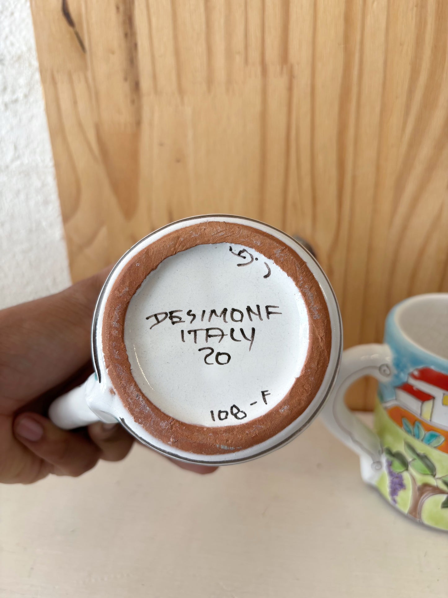 Pair of Desimone Italian Mugs (Local Pick Up Only)