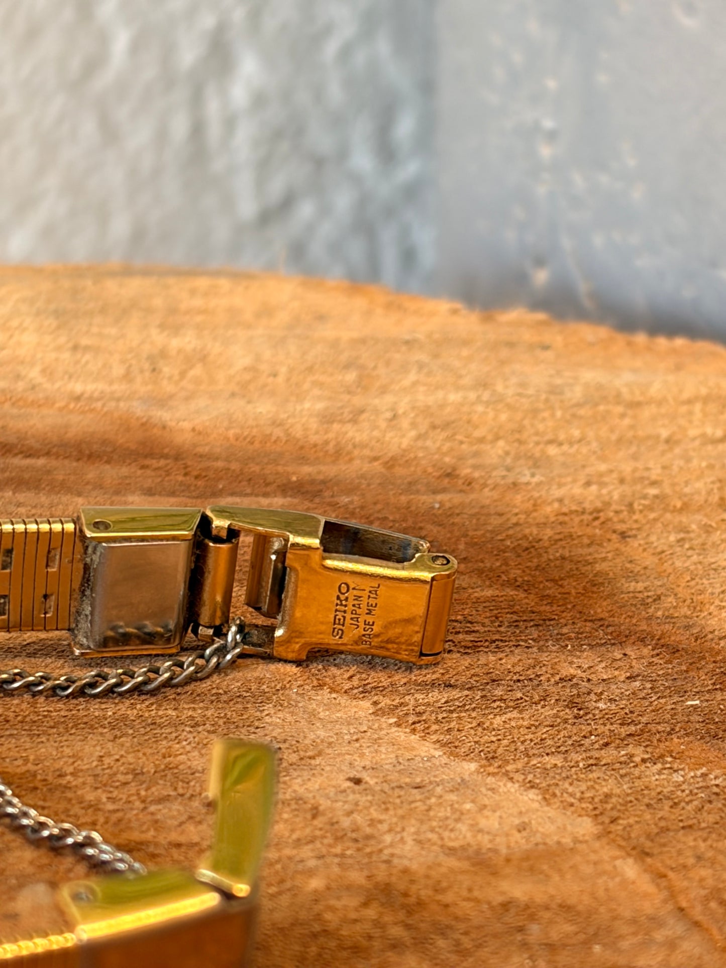 Gold Tone Seiko Watch (Untested - As Is)