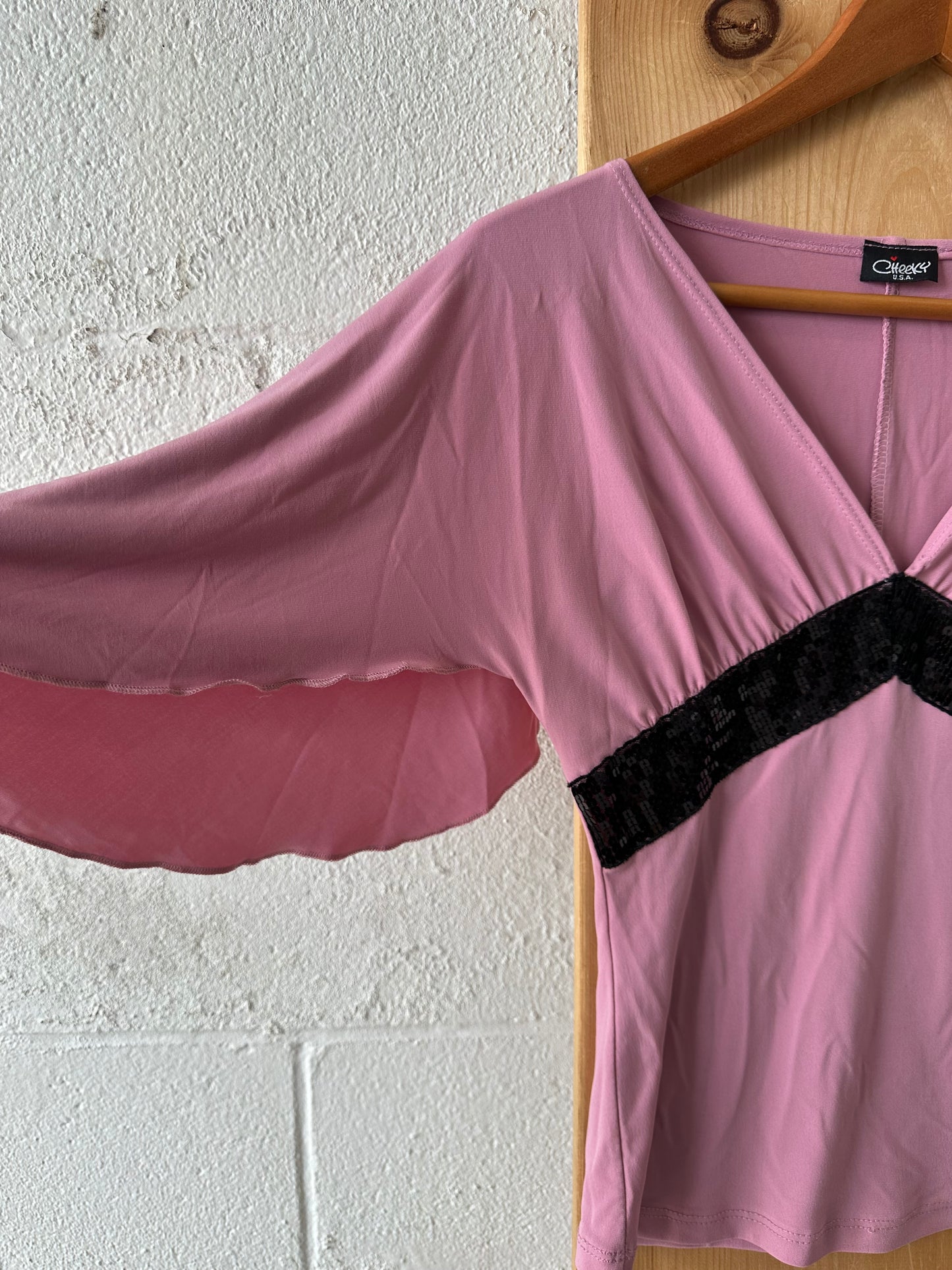 Pink Y2K Top : S