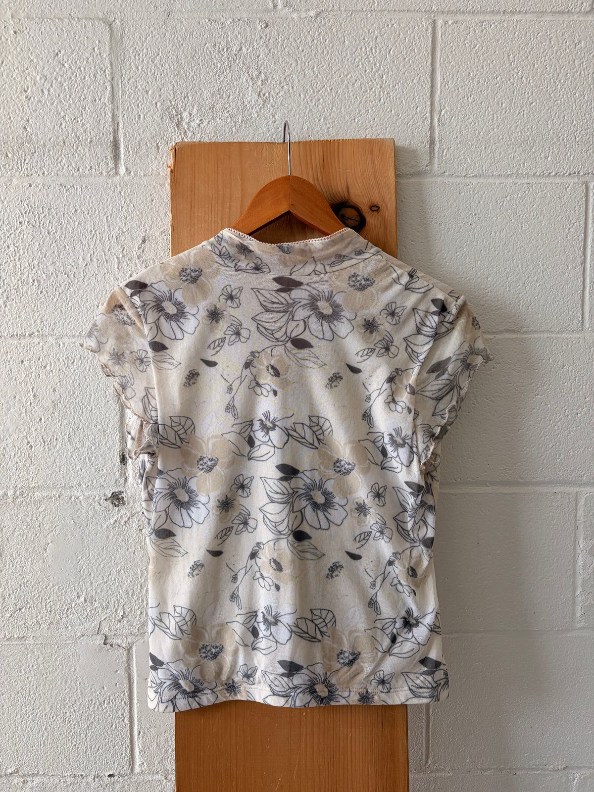 Floral Micro Mesh Top : S/M