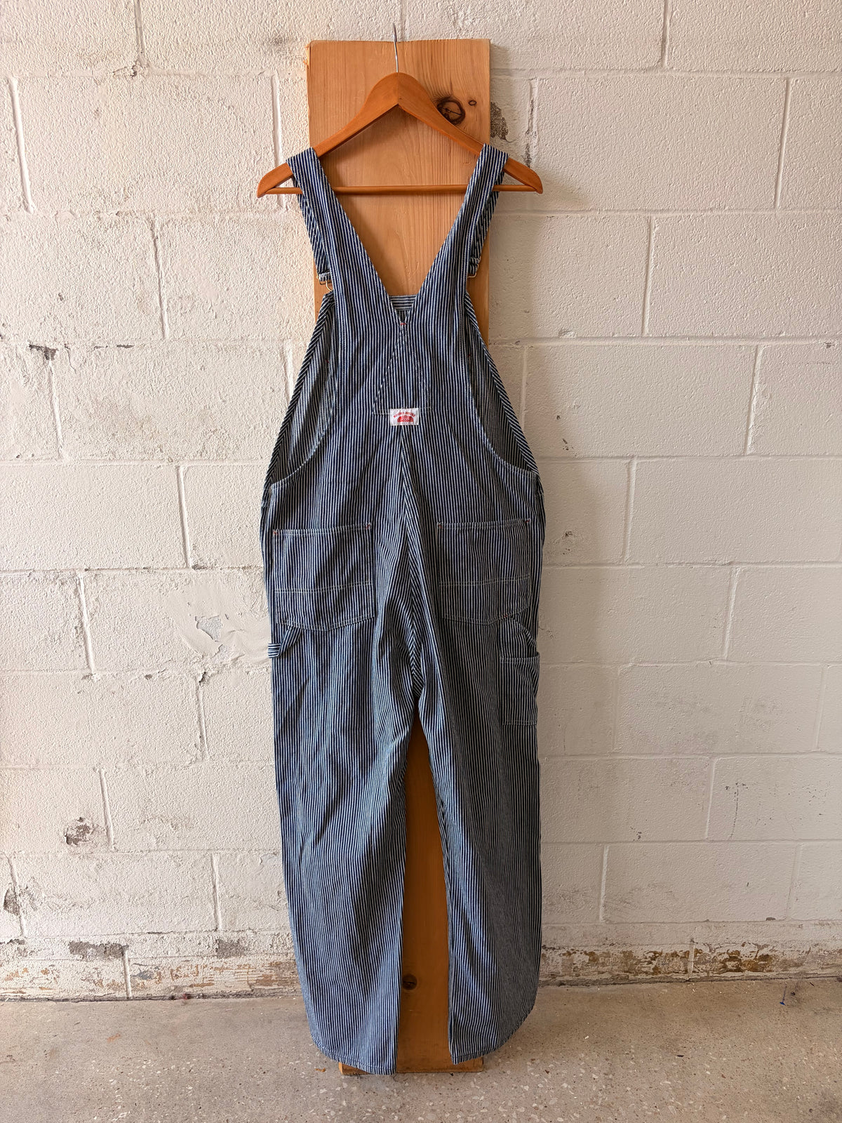 Round House Pinstripe Overalls : 38x34 (As Is)