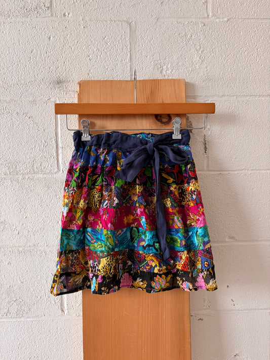 Semi Sheer Patterned Skirt : XS/S