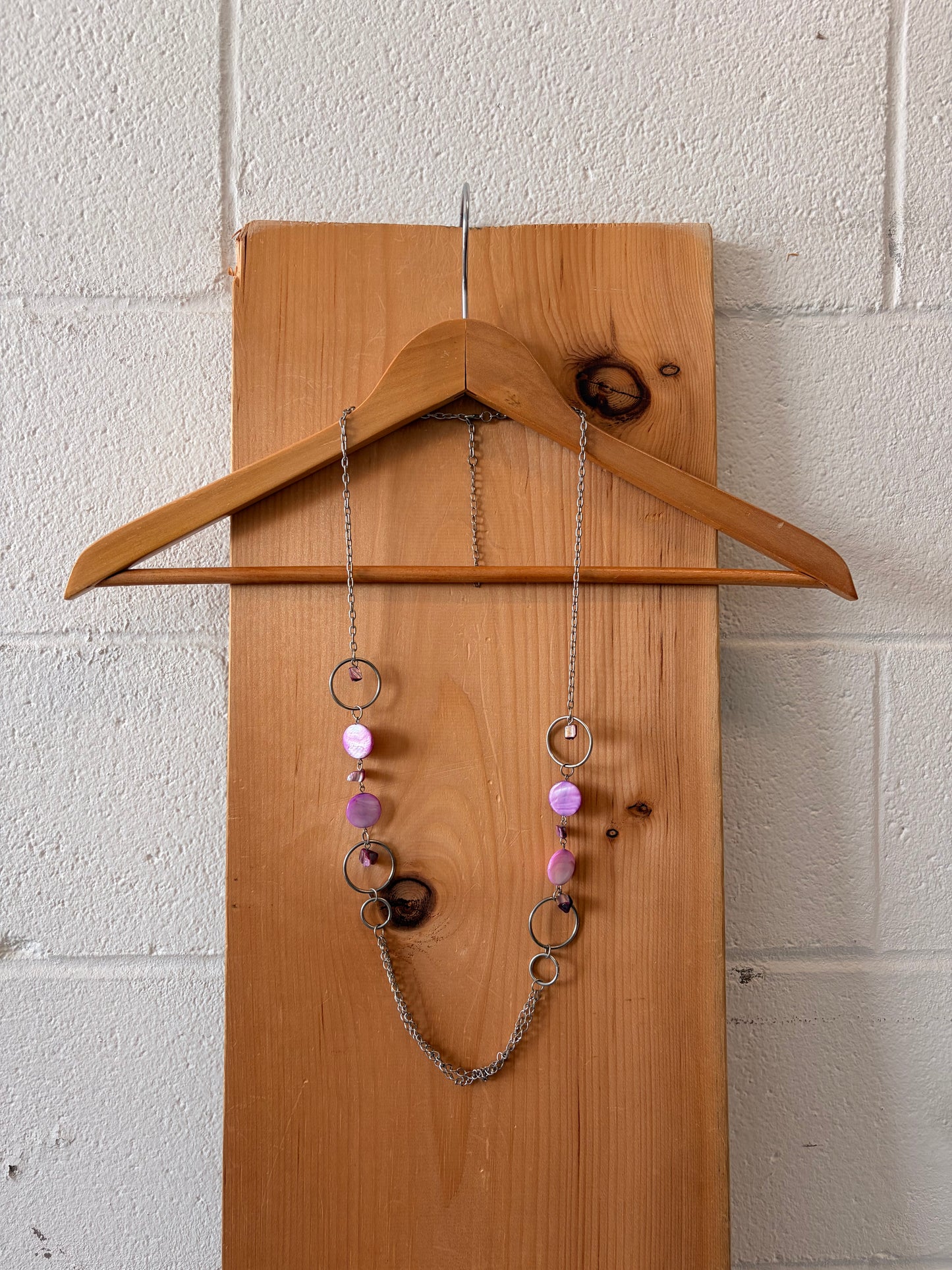 Dainty Purple Beaded Chain Belt