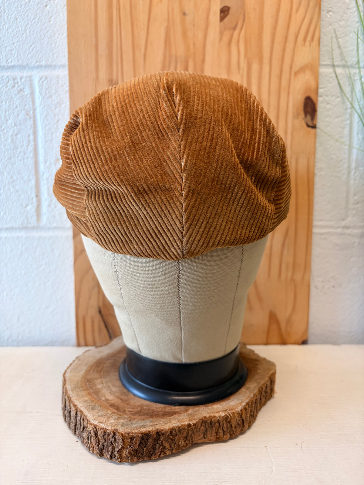 Vtg Corduroy Flat Cap : M