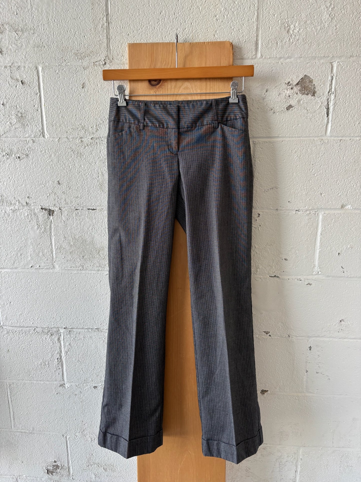 Gray Pinstripe Trousers : 5
