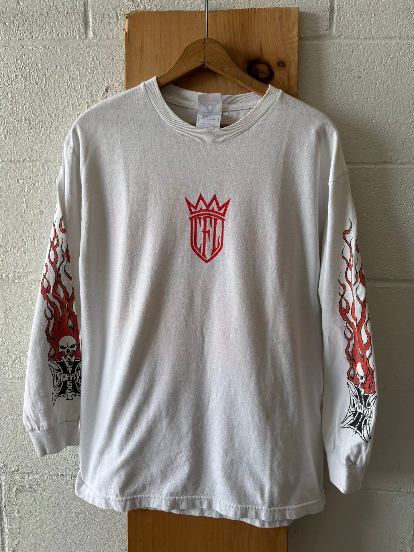 Vtg Y2K West Coast Choppers Long Sleeve Tee : L