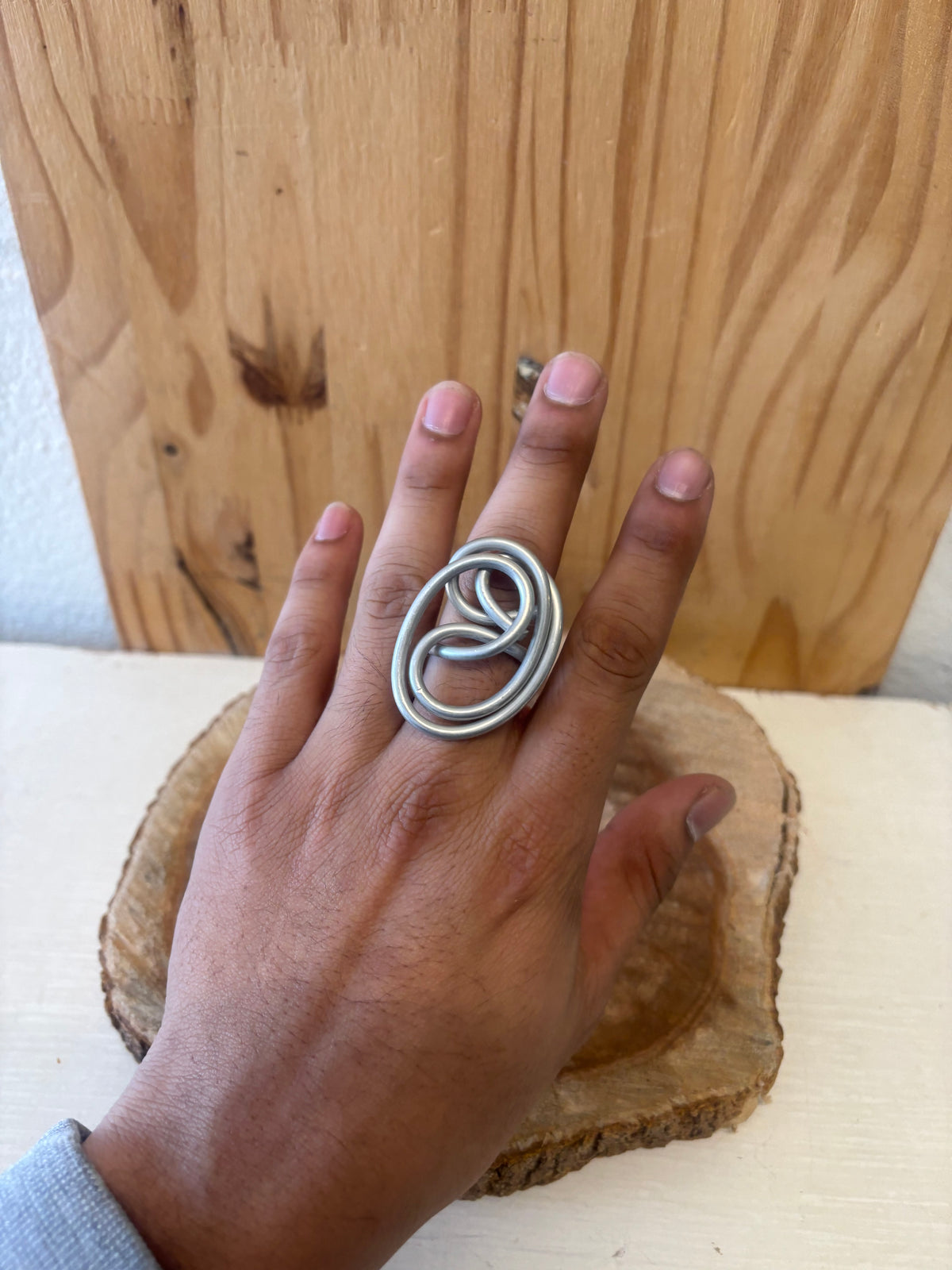 Abstract Swirl Wire Ring : 8