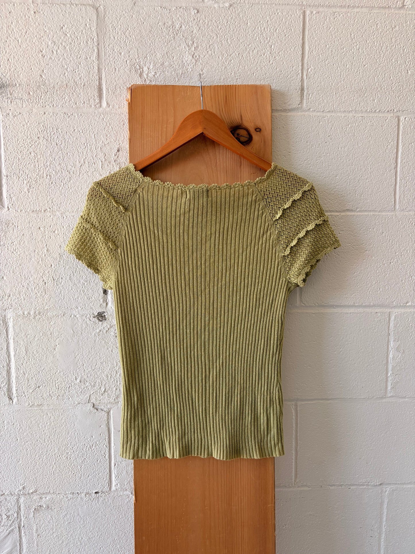 Knit Green Top : S