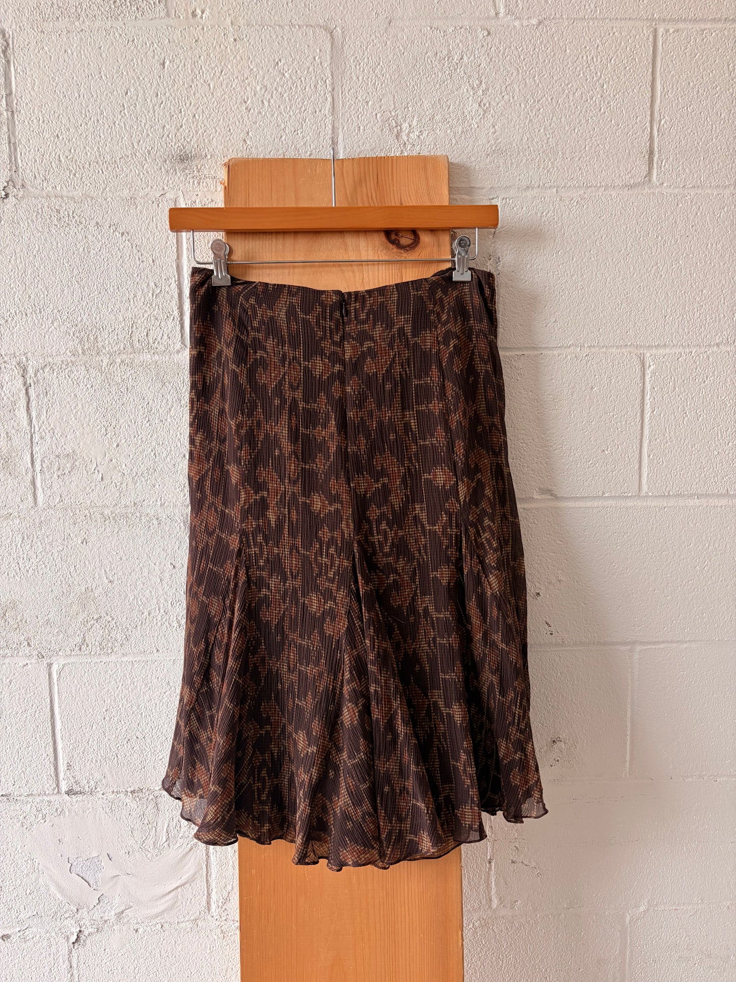 Patterned Brown Ralph Lauren Skirt : 8