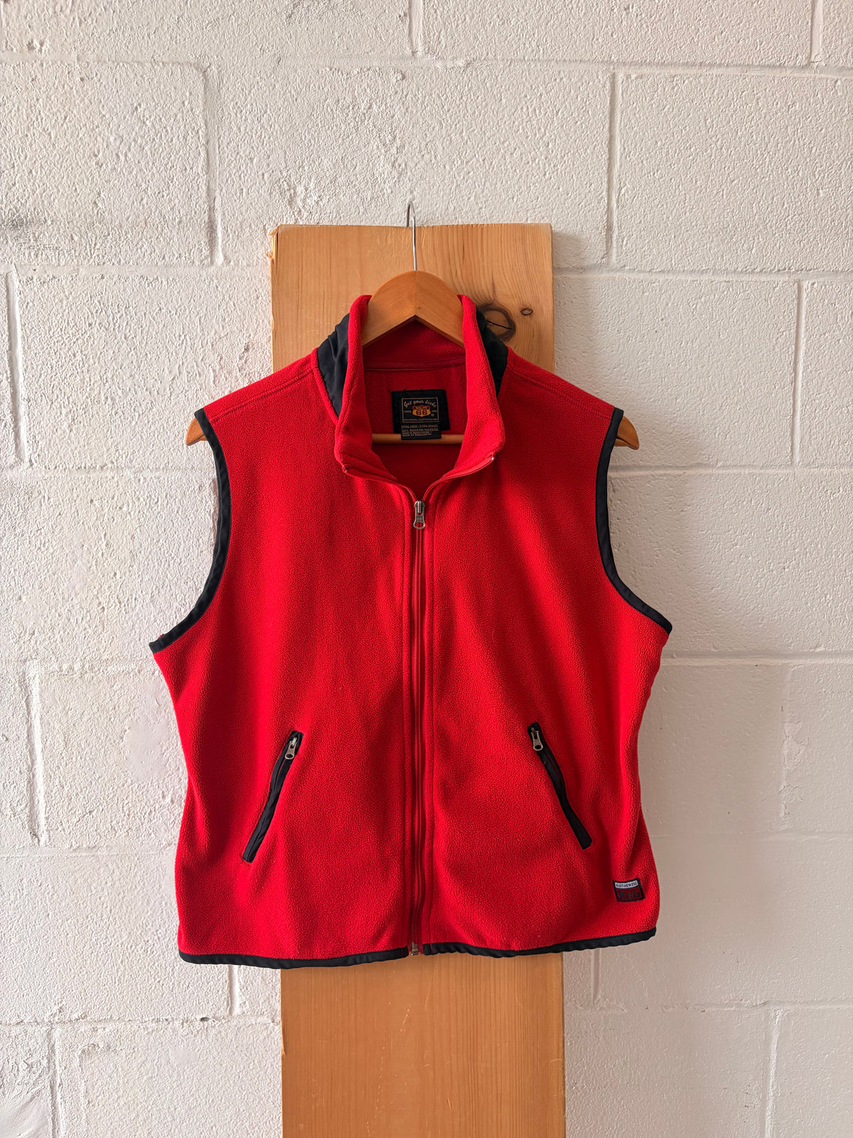Route 66 Red Fleece Vest : XL