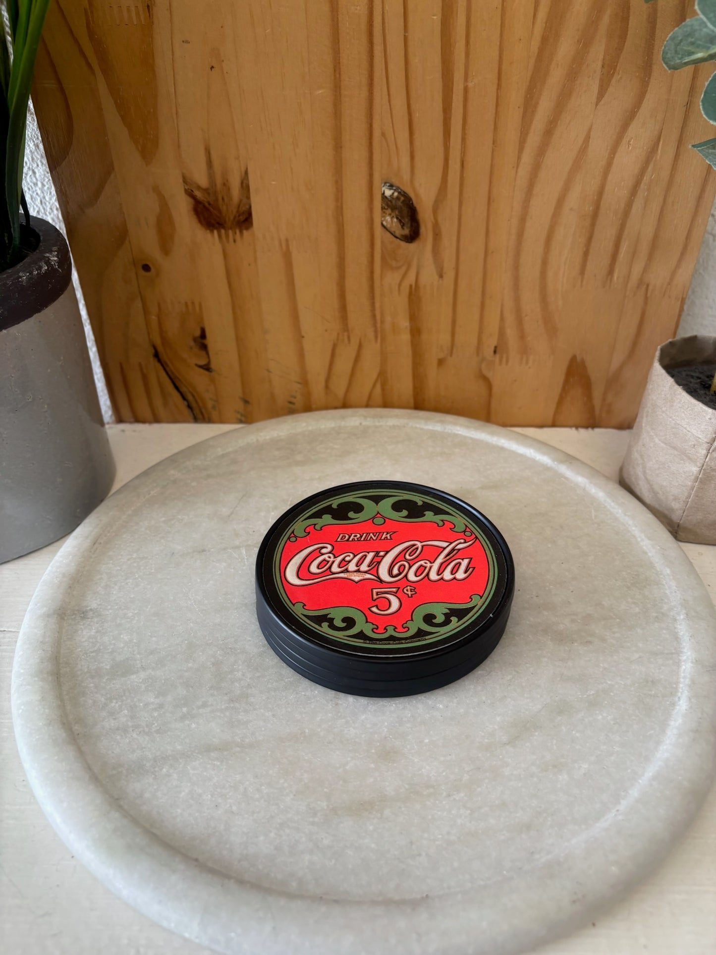 4 Coca-Cola Coaster Set