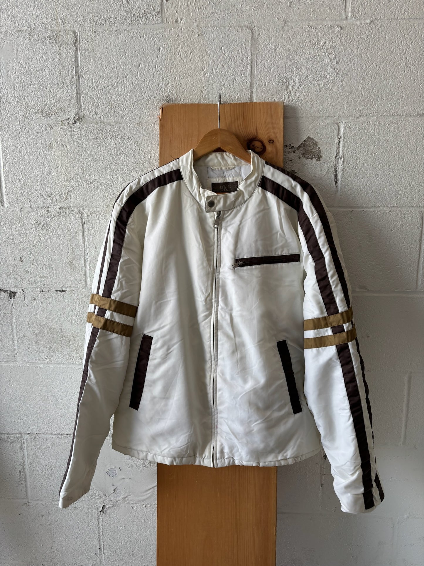 White Striped Jacket (As Is) : XL