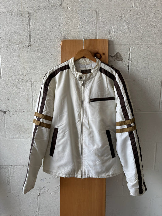 White Striped Jacket (As Is) : XL