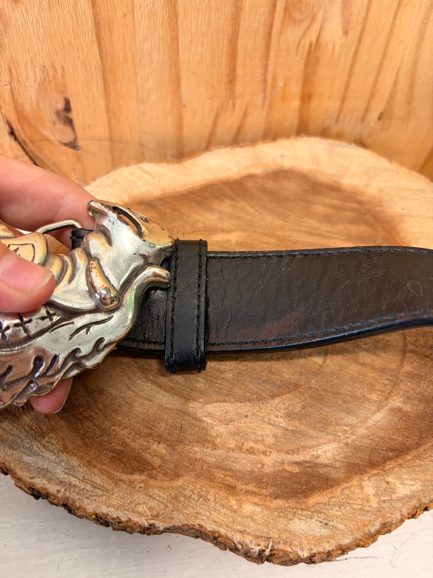 ‘05 Harley Davidson Hog Leather Belt : 34