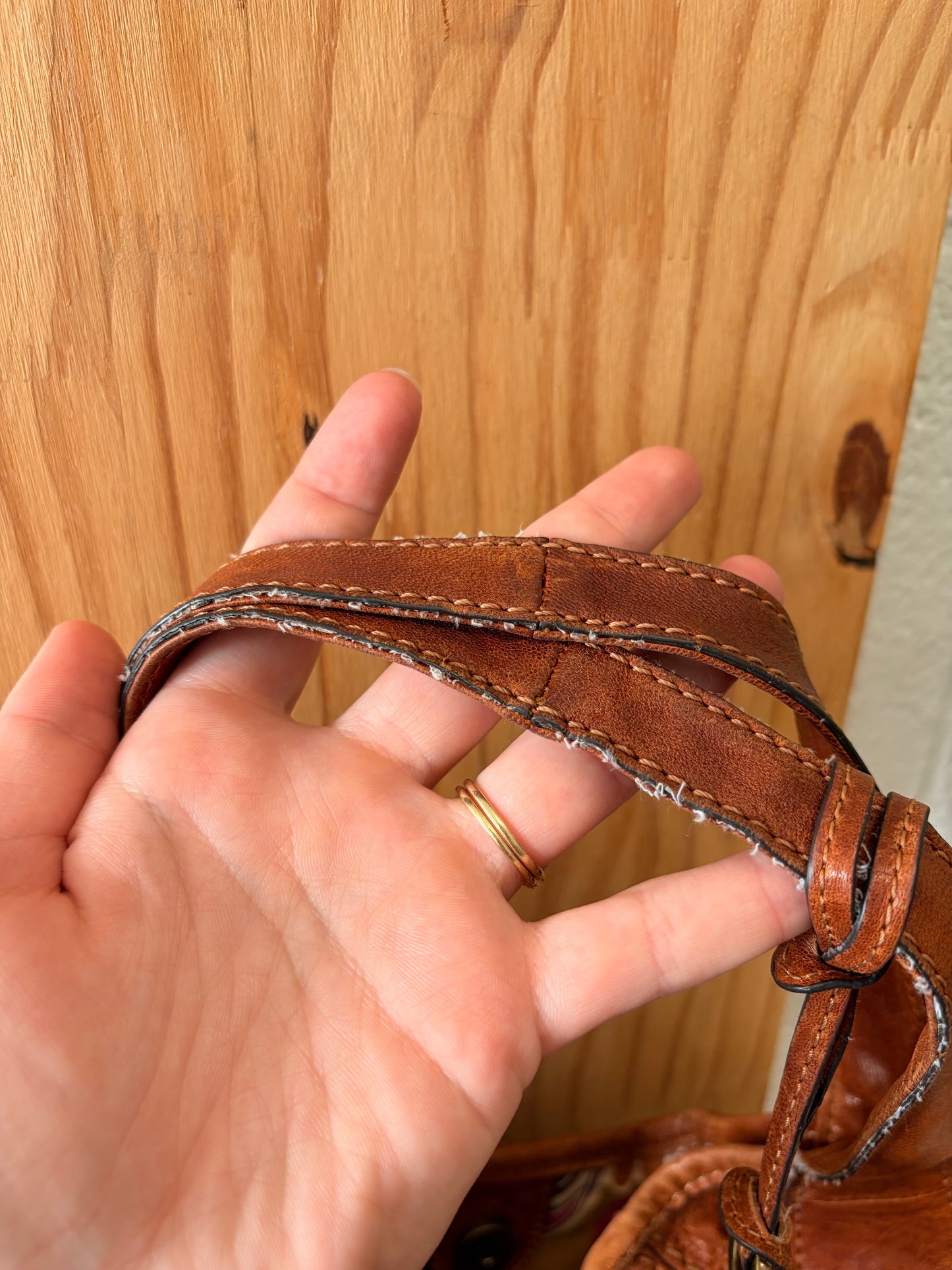 Brown Fossil Hobo Purse