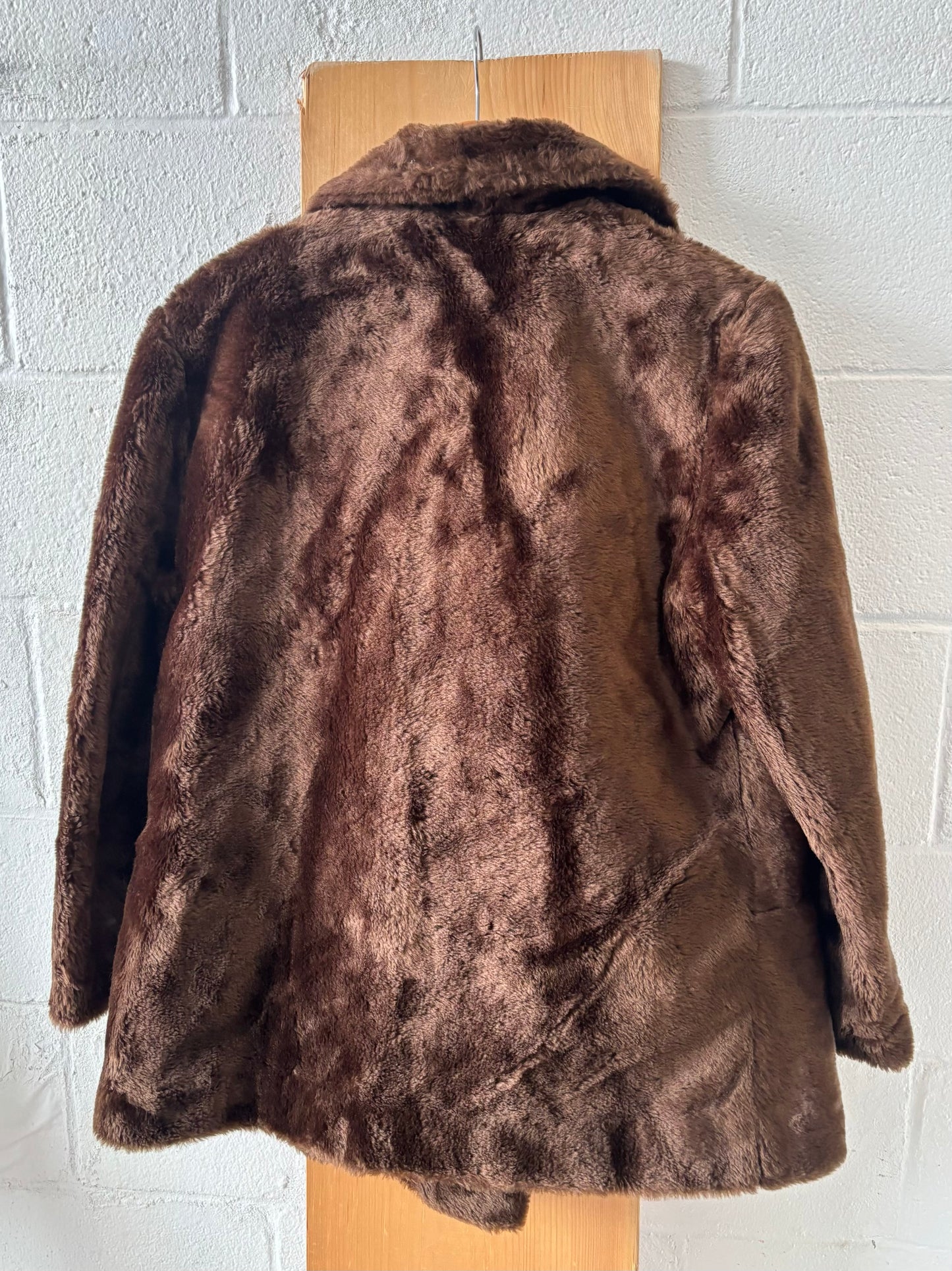 Vtg Faux Fur Coat : ~M