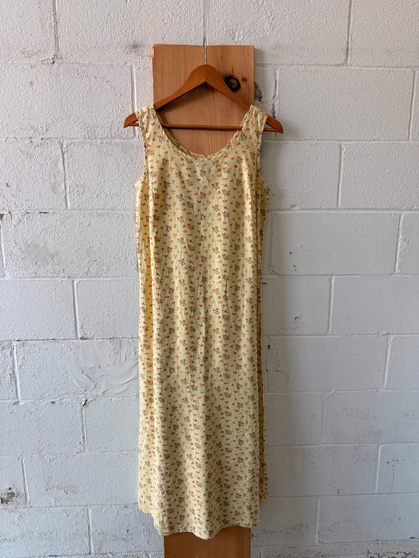 Floral Linen Dress : M