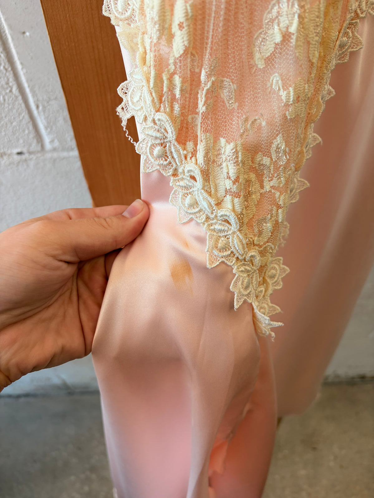 Vtg Pink Princess Slip Dress : S (As Is)