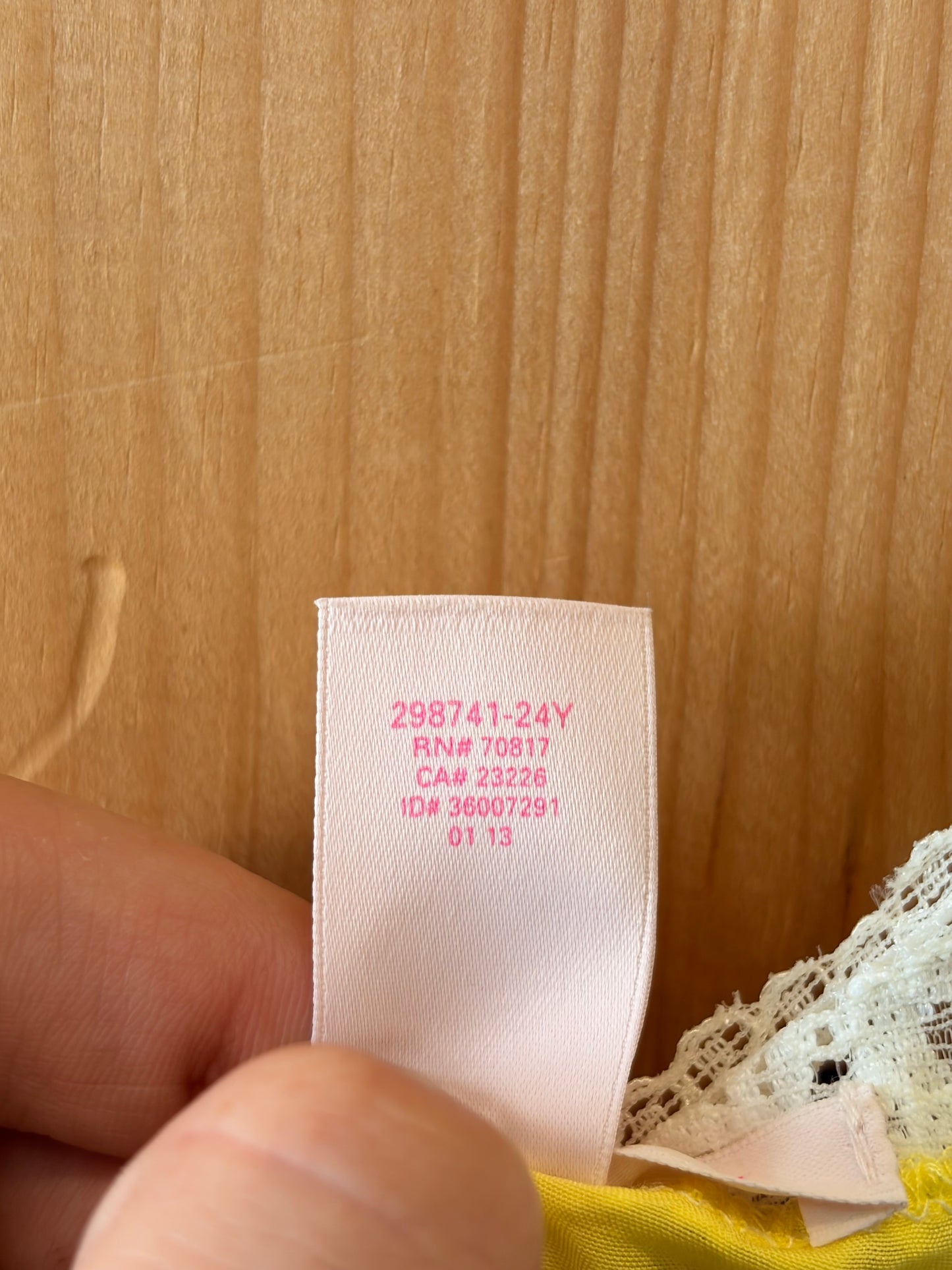 Yellow Victoria’s Secret Slip : L