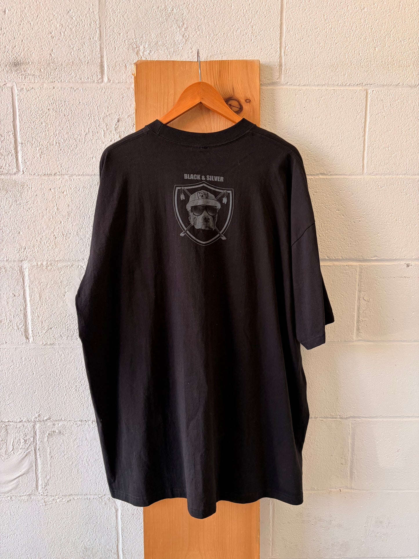 Black & Silver Raiders Tee : 3XL
