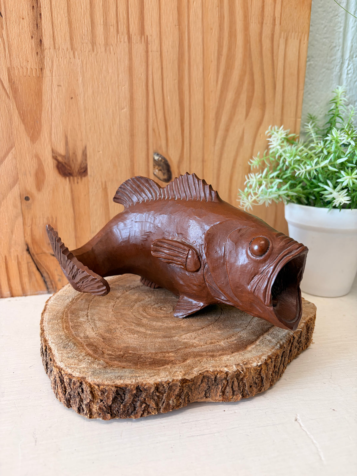 Vtg Large Mouth Bass Figurine (Local Pick Up Only)
