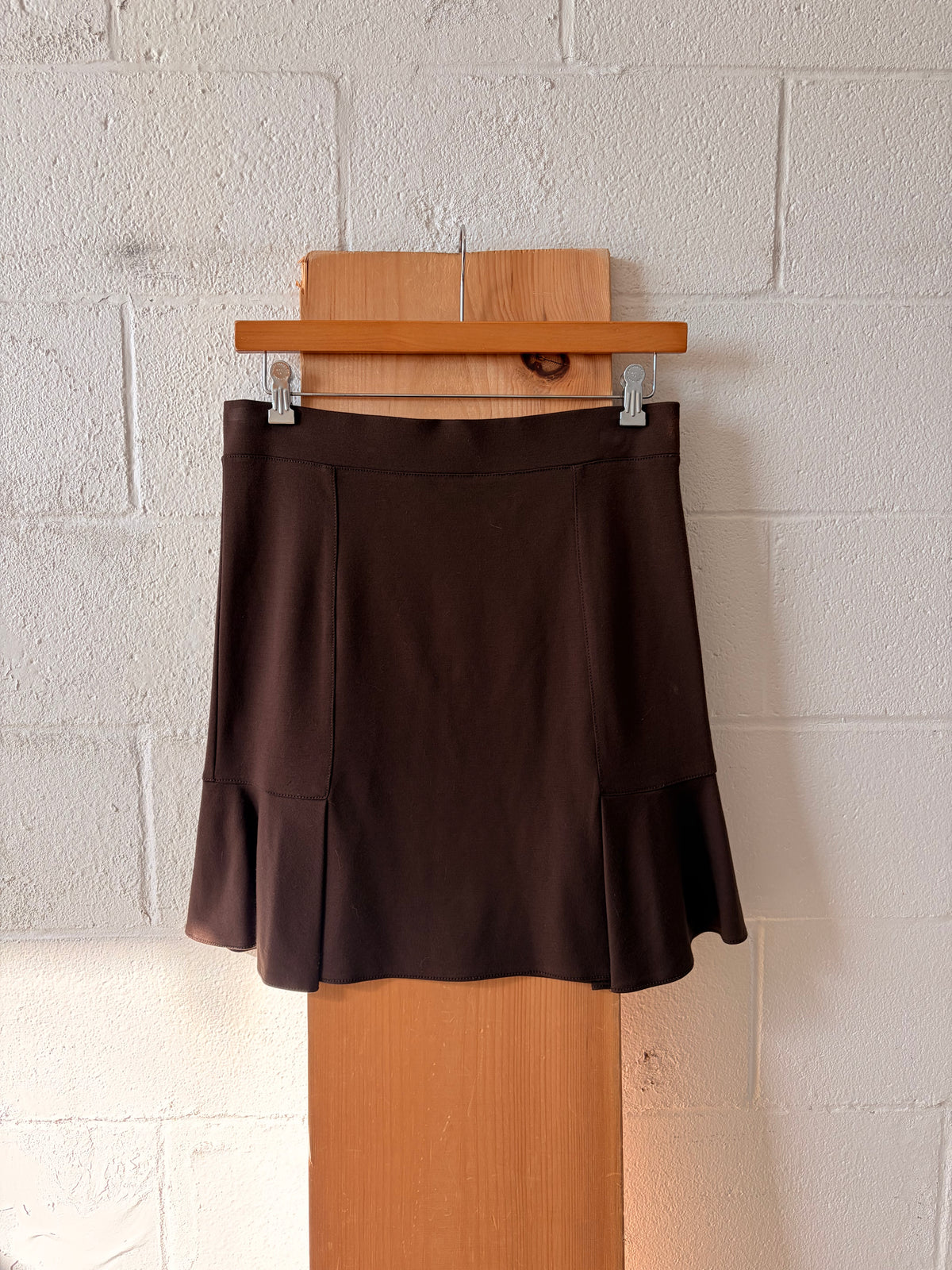 Chocolate Brown Skirt : L