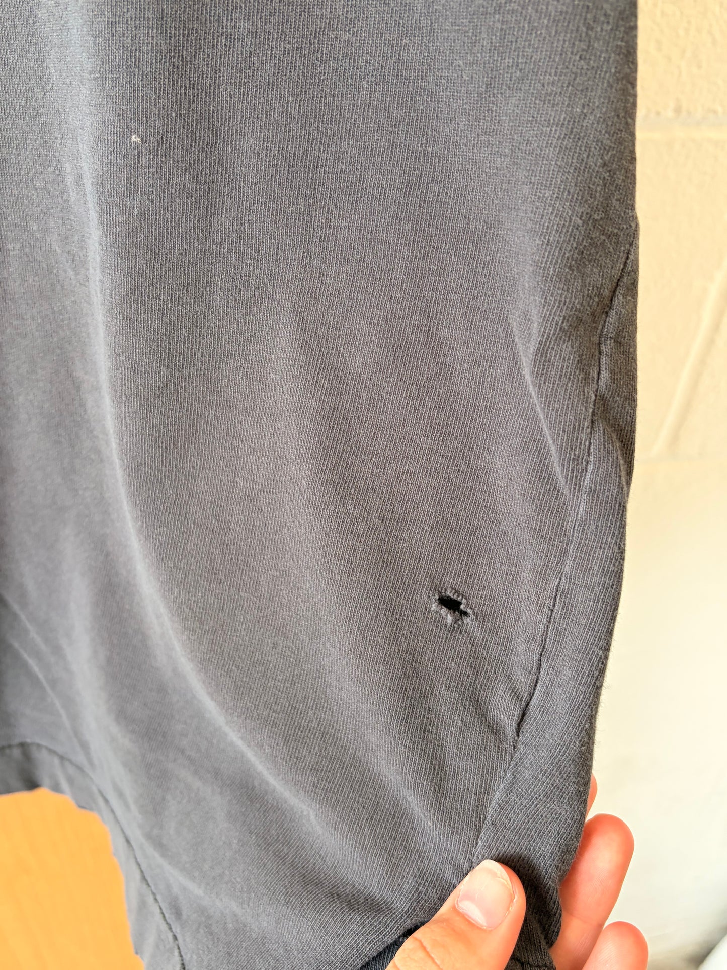 Distressed Single Stitch “Catch It” Tee : L/XL