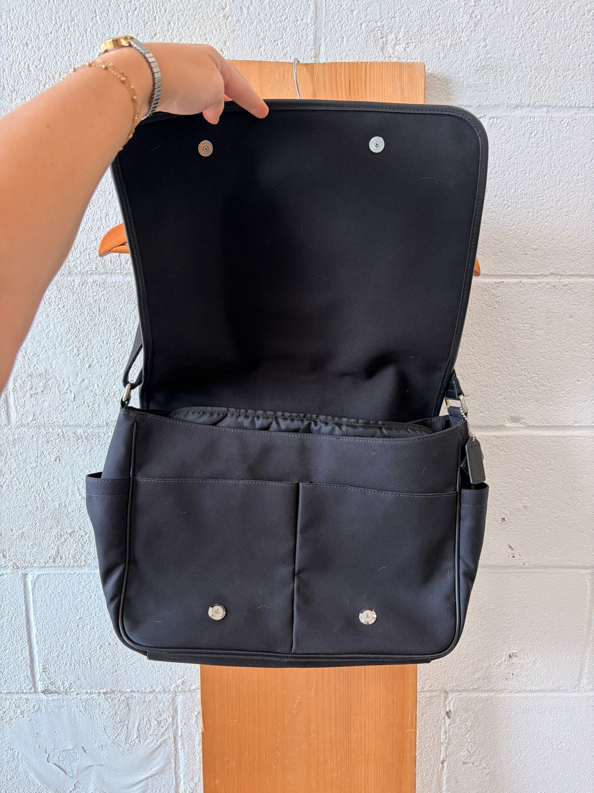 Black Coach Messenger Bag