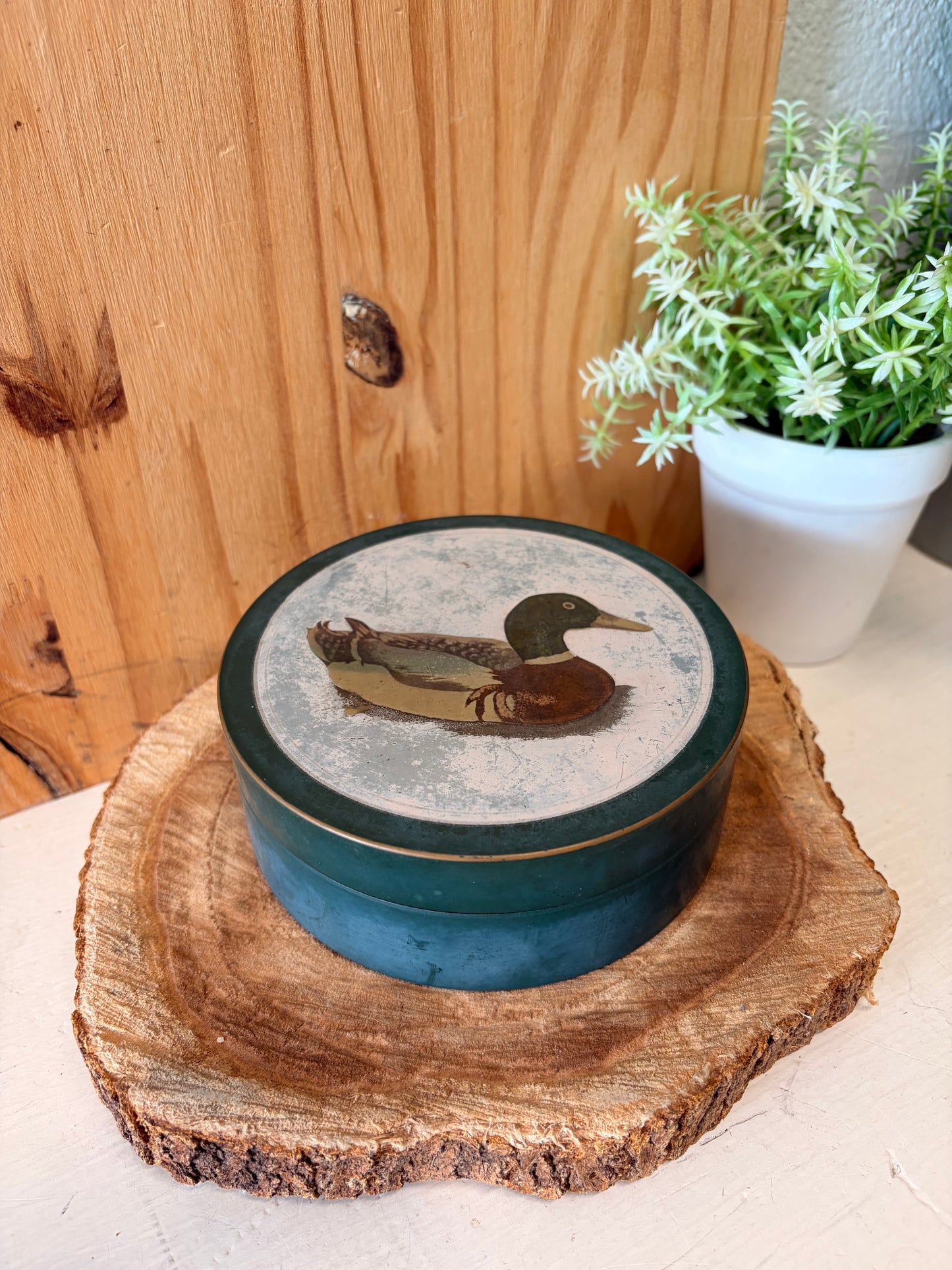 Vtg Set of 5 Otagiri Lacquerware Mallard Duck Coasters (Local Pick Up Only - As Is)